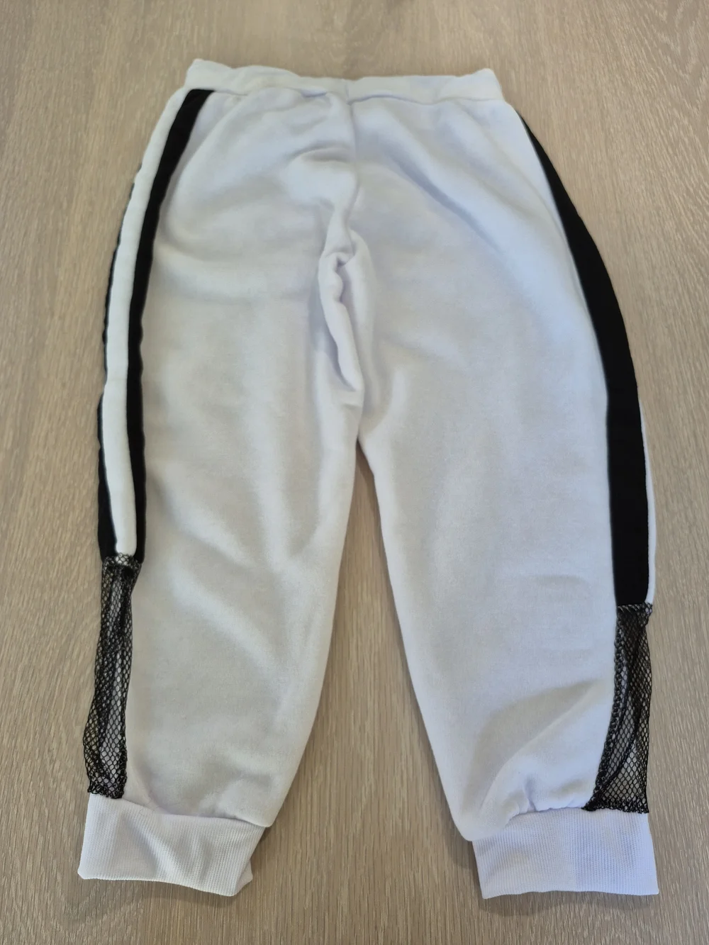 White and Black Logo Jogger Pants - Picture 2 of 13